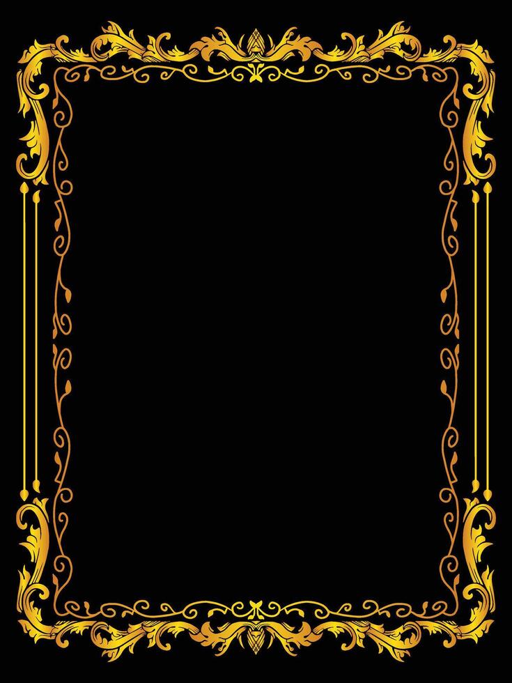 Prestige Ornate Frame for Luxury Marriage Invitations vector