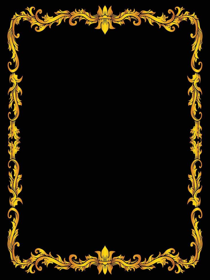 Ornamental Wedding Frame for Everlasting Love Moments vector