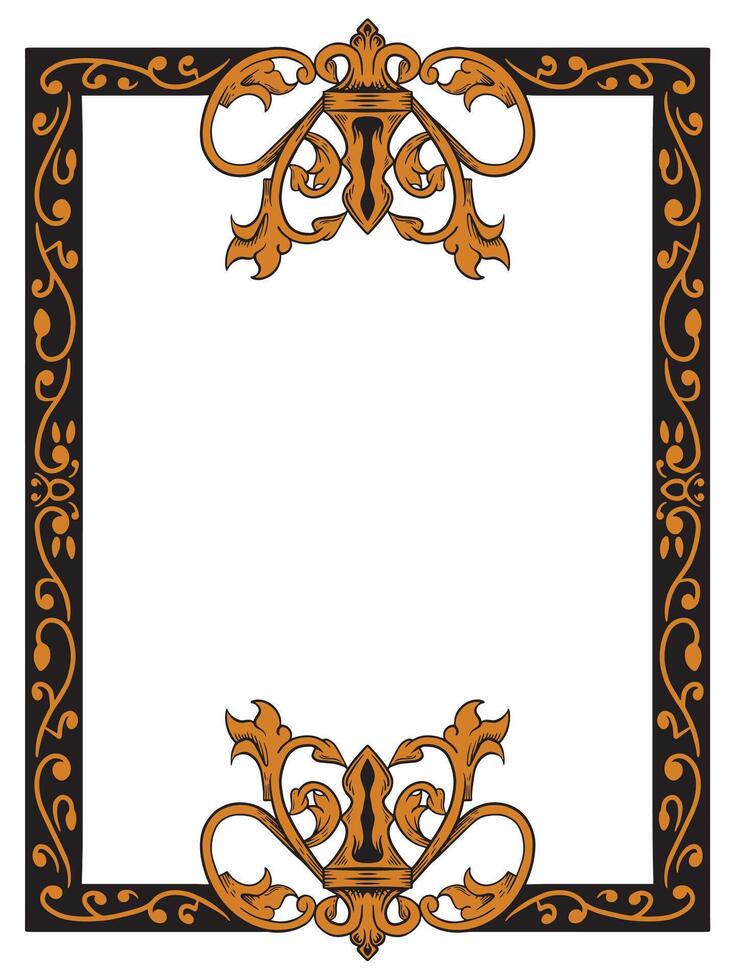 Decorative Ornate Frame for Elegant Certificates vector