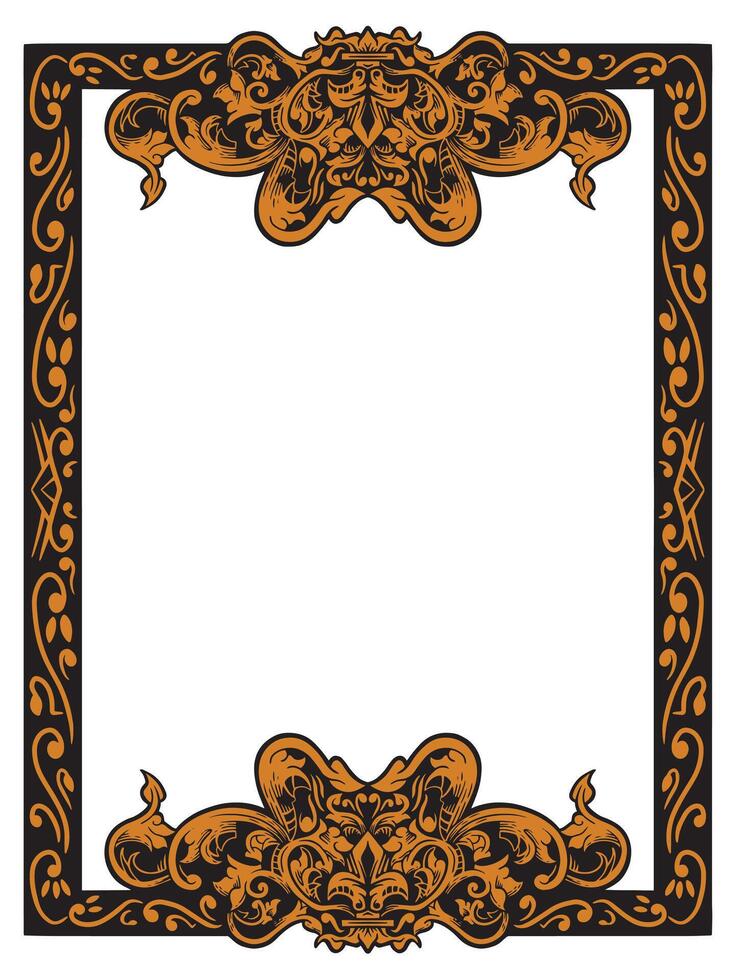 Ornamental Frame for Wedding Invitations Cards vector