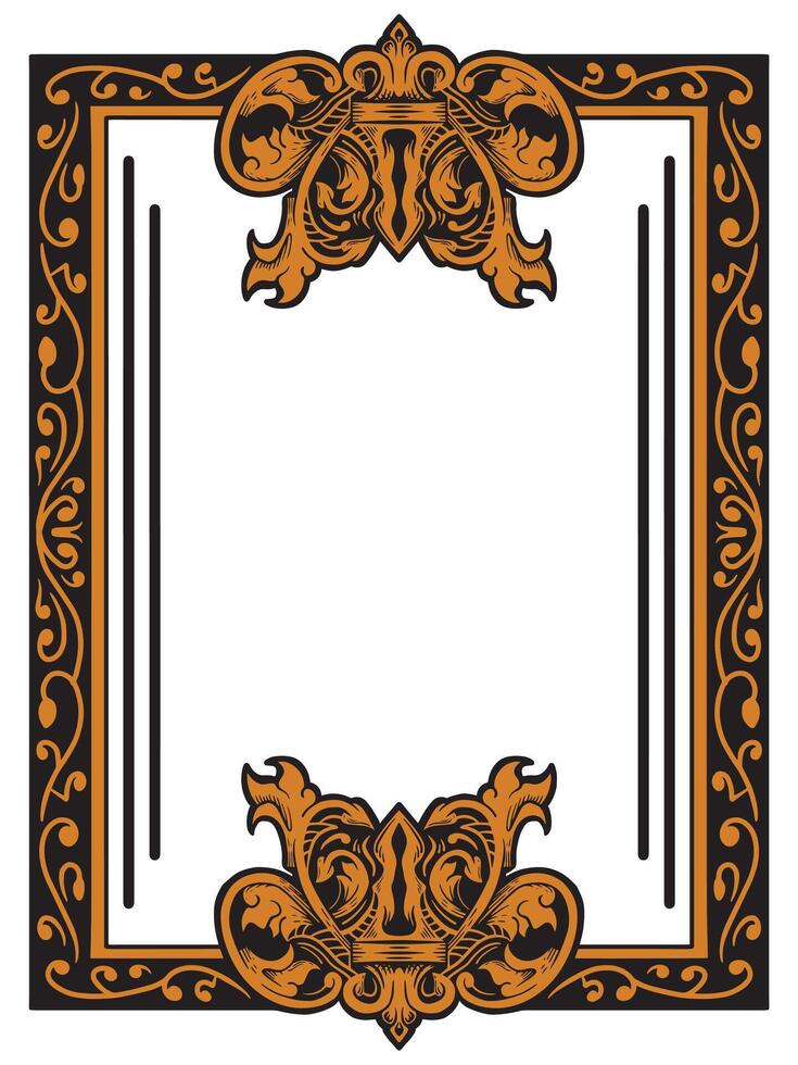 Stylish Ornamental Frame for Exclusive Invitations vector