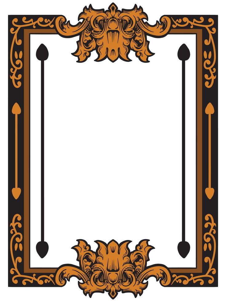 Elegant Ornamental Border for Wedding Invitations vector