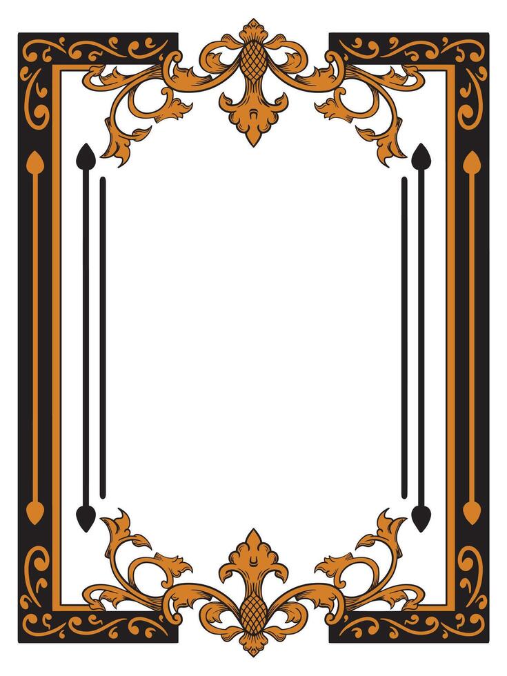 Prestige Ornamental Frame for Luxury Wedding Invitations vector
