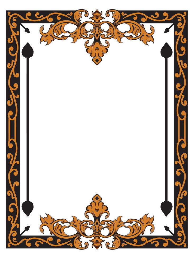 Artistic Ornate Frame for Stylish Branding vector