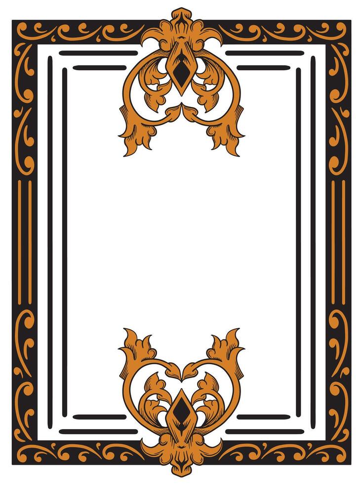 Decorative Ornamental Border for Premium Branding vector