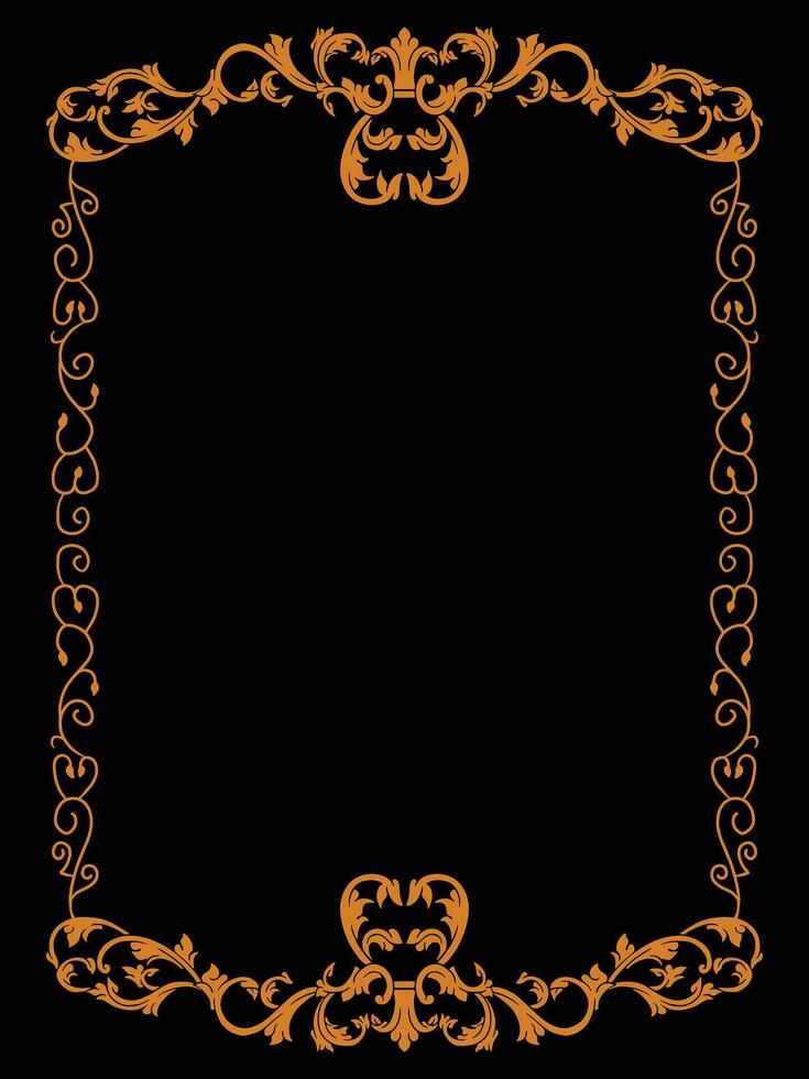 Elegant Flourish Ornamental Frame for Upscale Events vector