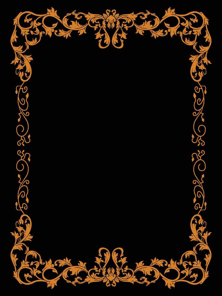 Classic Ornate Frame for Luxury Banquet Invitations vector