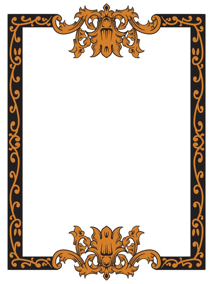 Stylish Ornate Border for High-End Branding vector