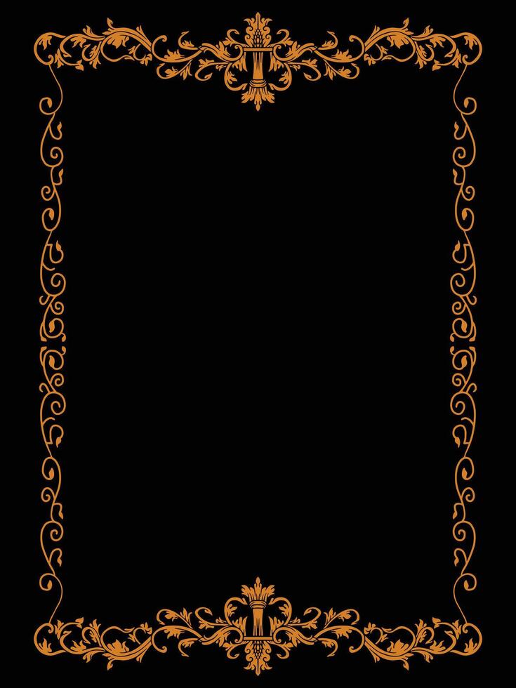 Grand Ornamental Frame for Premium Event Branding vector