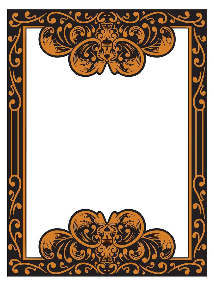 Decorative Ornate Border for Exclusive Invitations vector