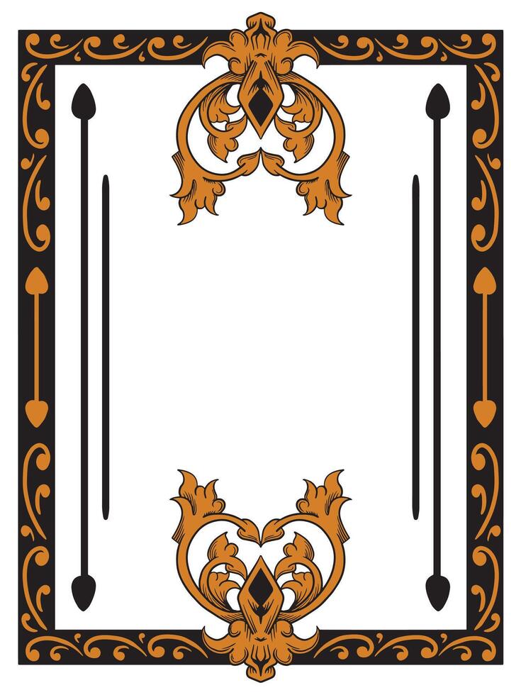 Vintage Ornamental Frame with Timeless Appeal vector