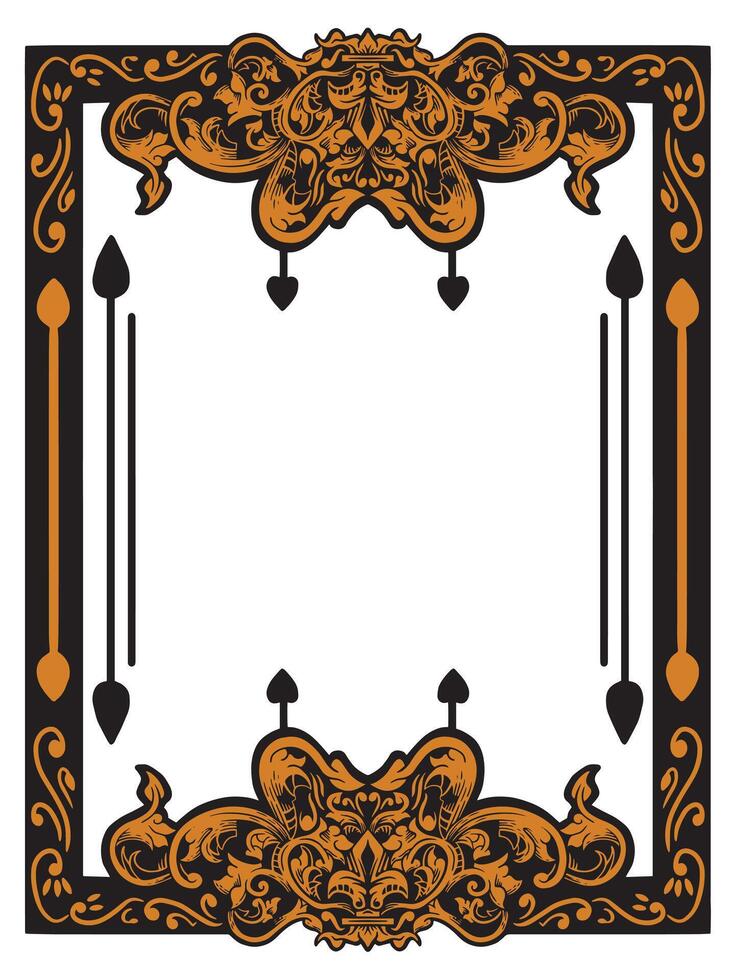 Majestic Ornamental Frame for Grand Celebrations vector