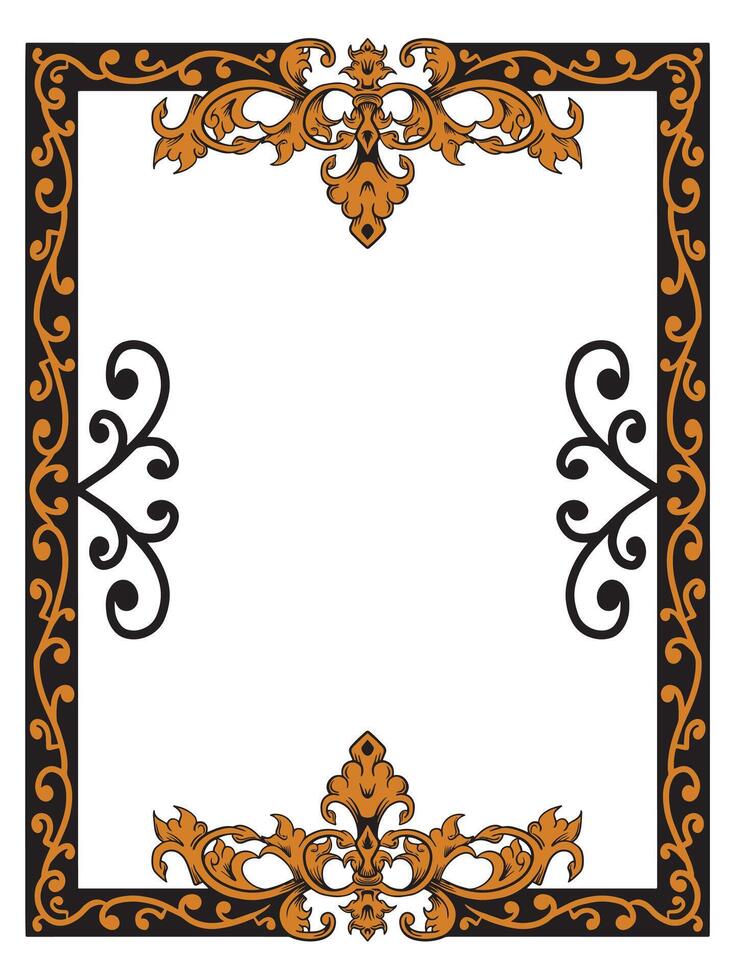 Elegant Ornamental Frame for Creative Projects vector