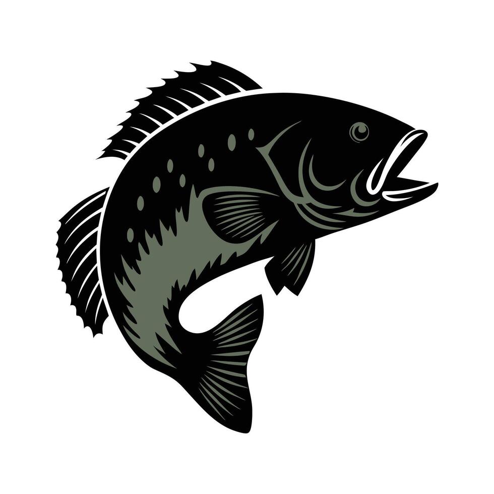 Big Bass Fish vector