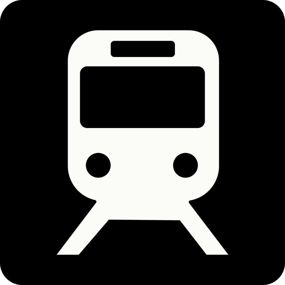 simple flat graphic of Train Icon vector