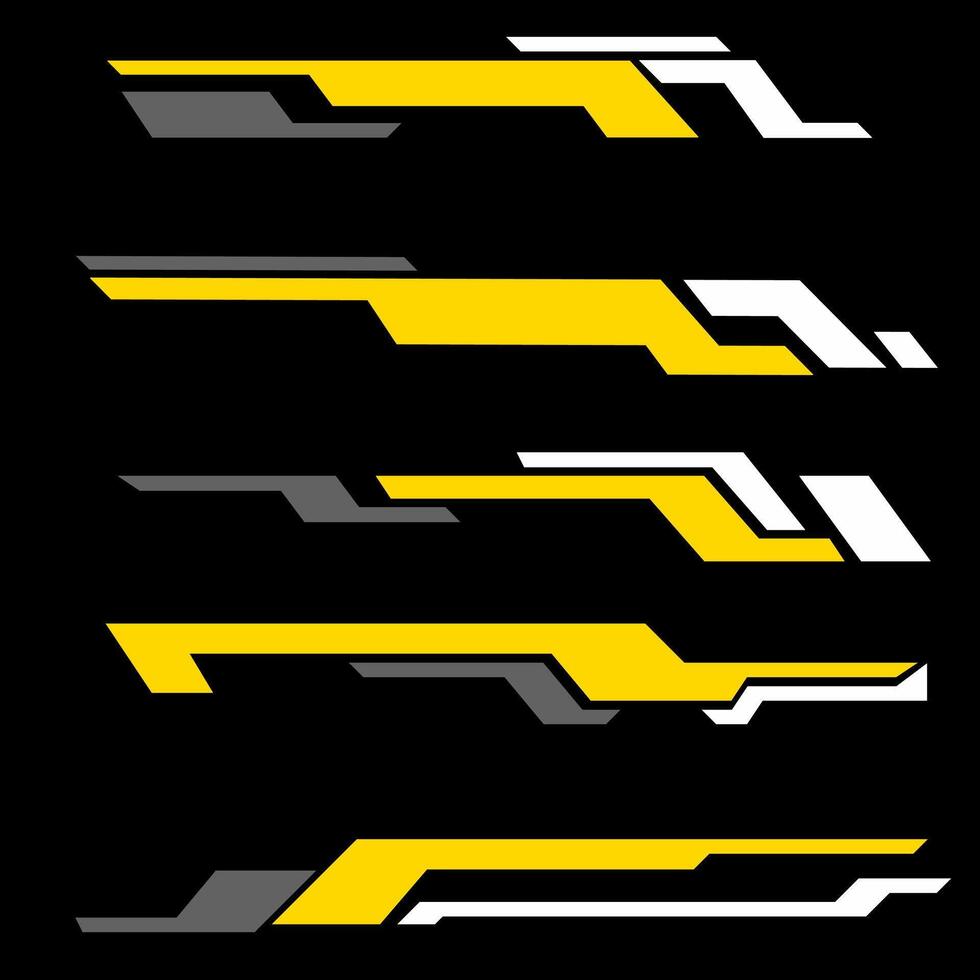 graphic illustrations of abstract design stickers for cars and more vector