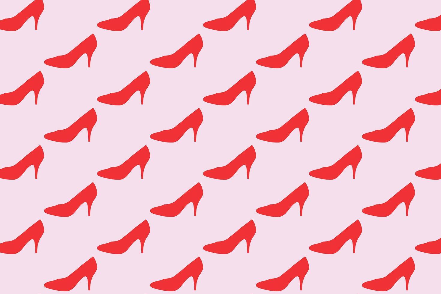 Red high heels pattern on pink background . High heels wallpaper . illustration vector