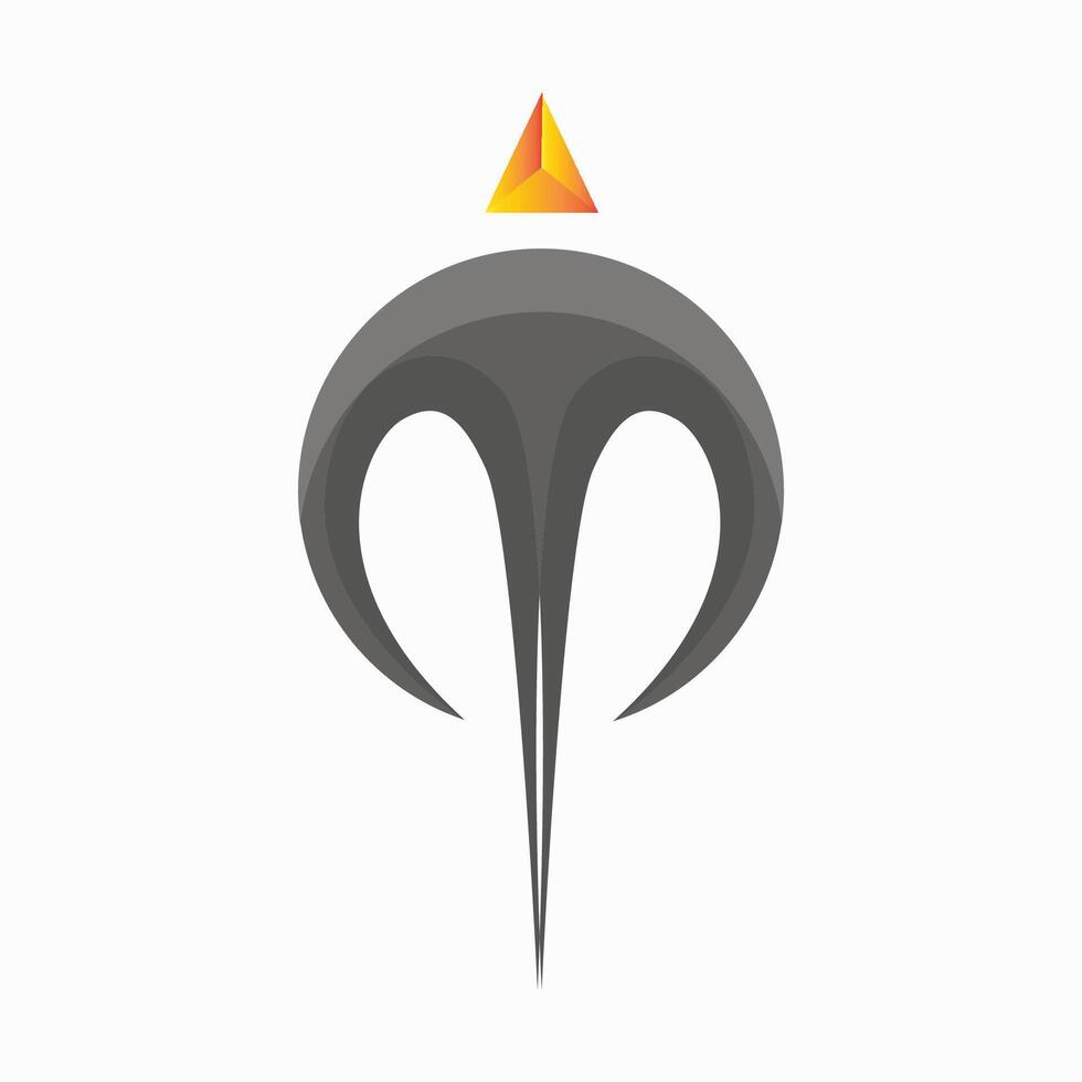 Swallow bird letter M logo vector