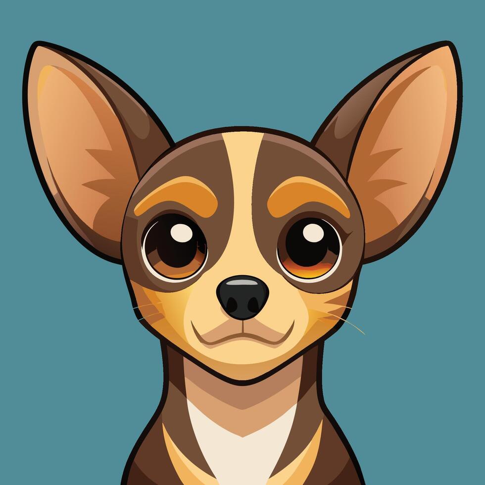 Chihuahua Cartoon Illustration vector