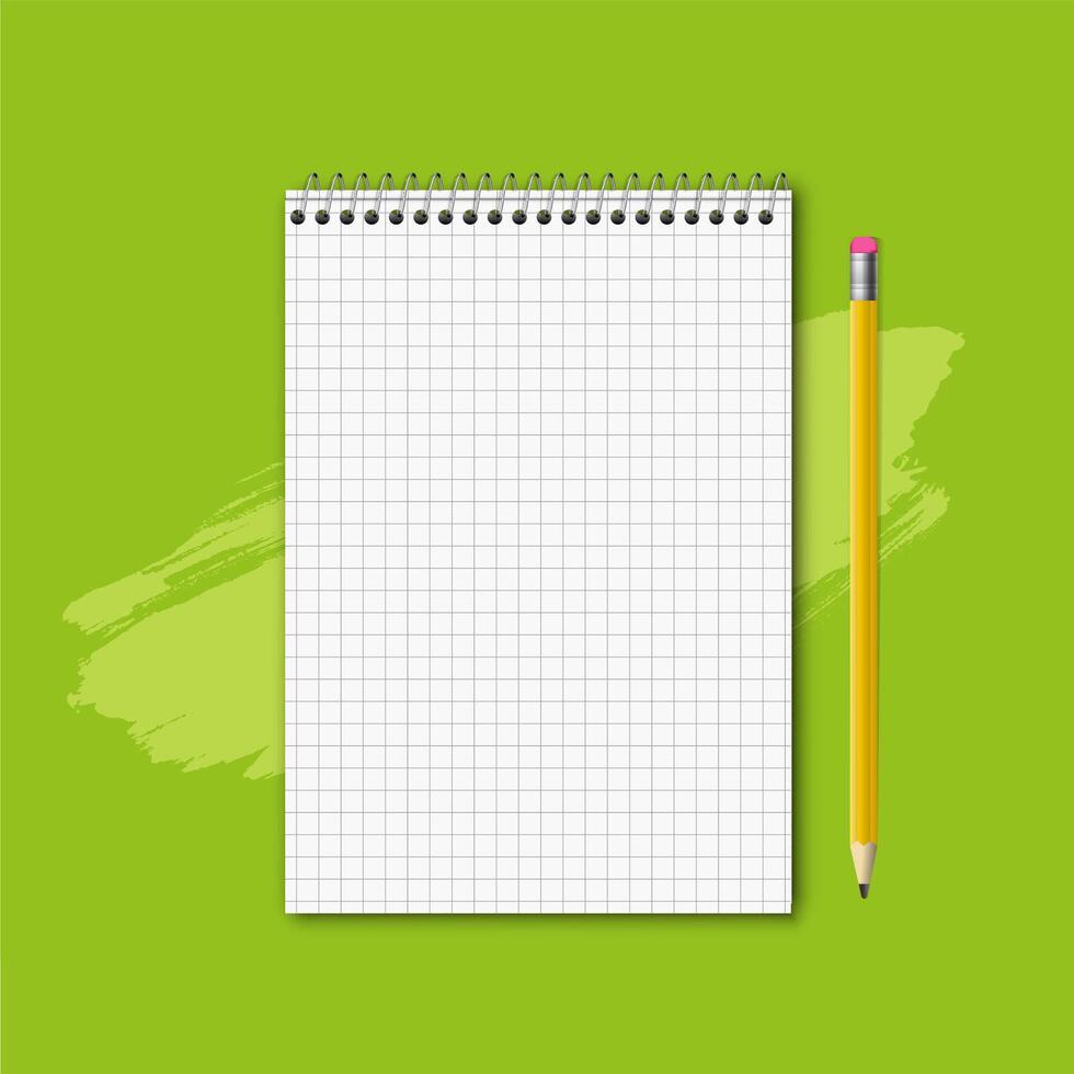 Blank Spiral Notebook Ready for Notes and Ideas vector