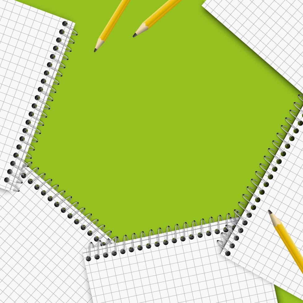 White realistic notebook with shadows vector