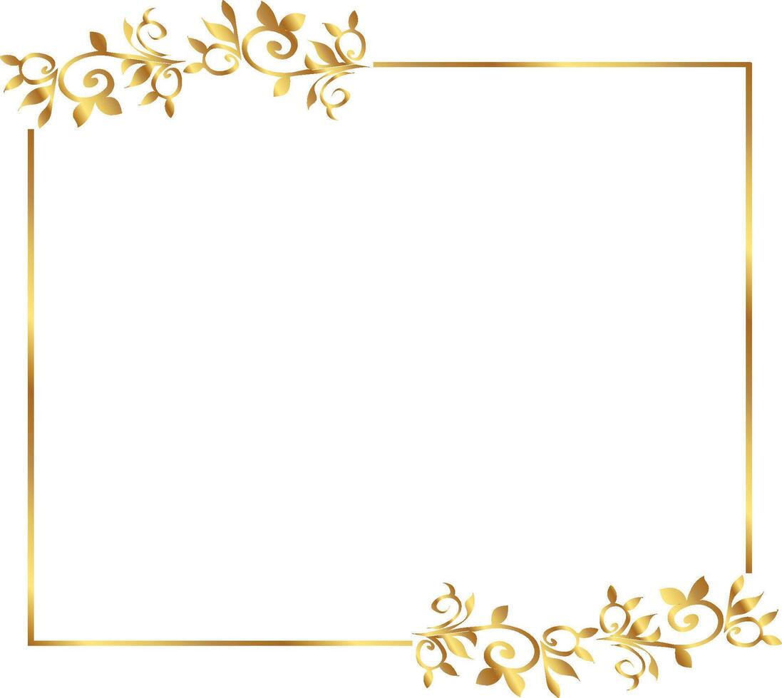 Golden Border free vector