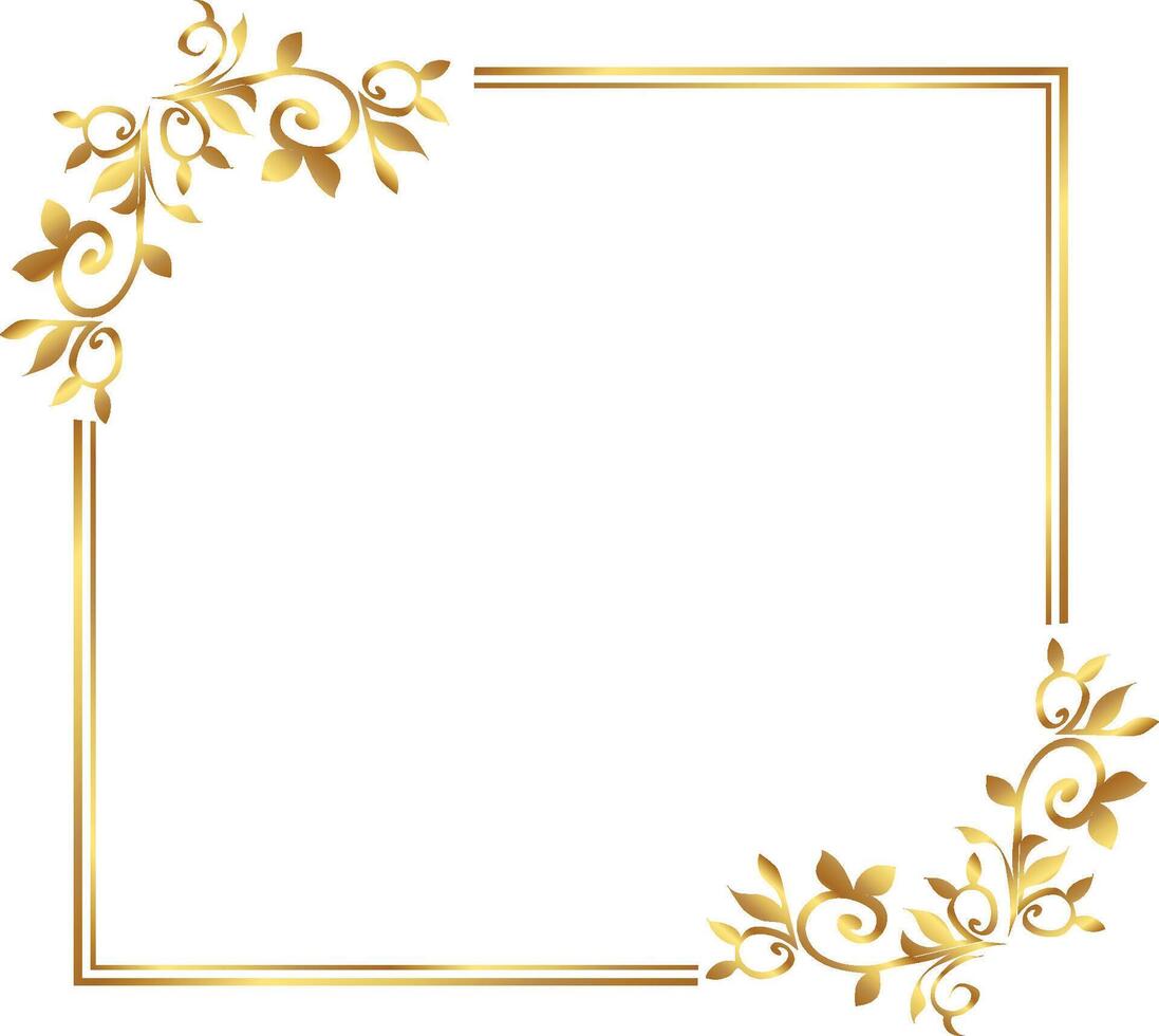 Golden Border free illustrations vector