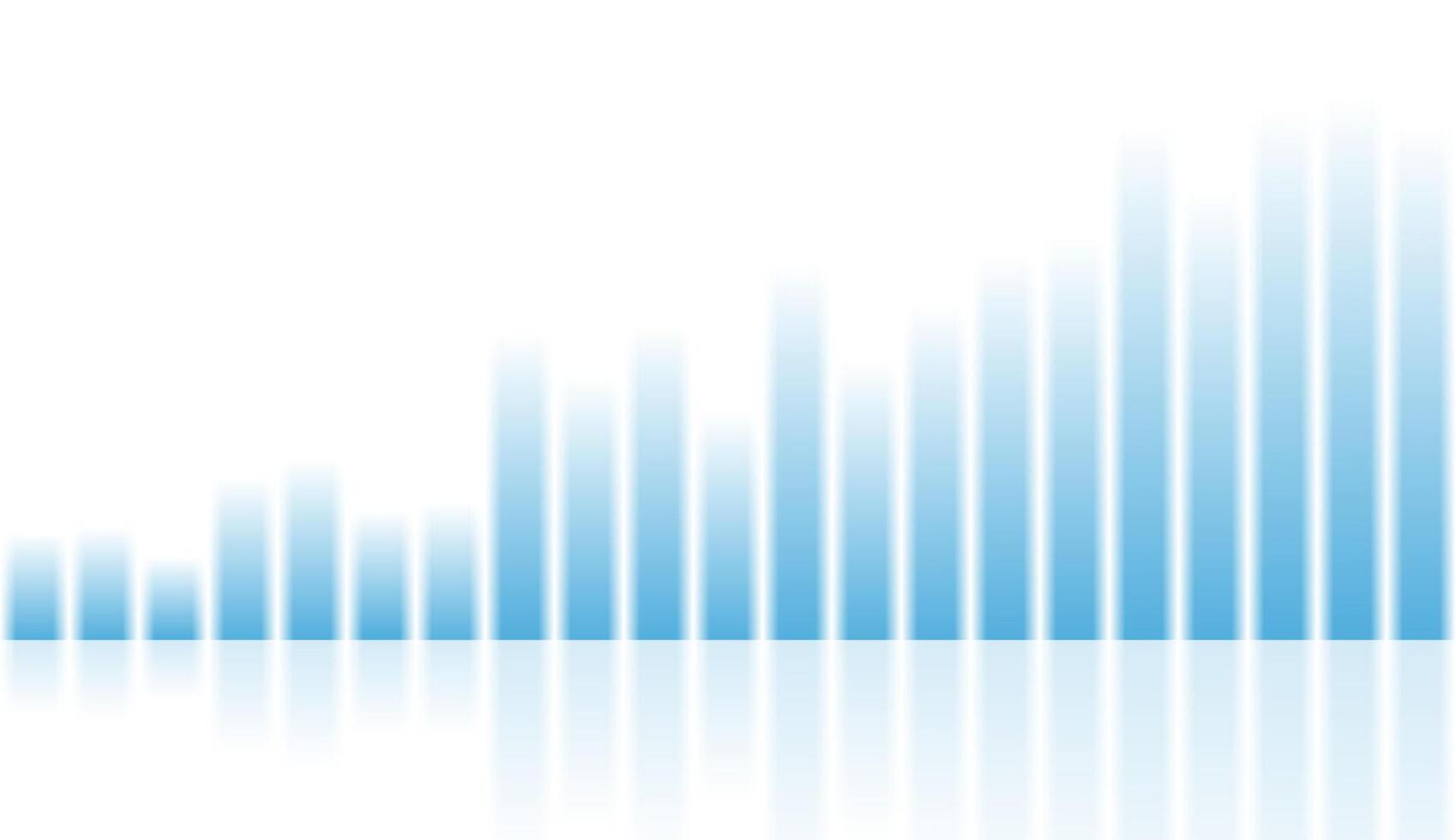 Abstract growing financial graph chart vector