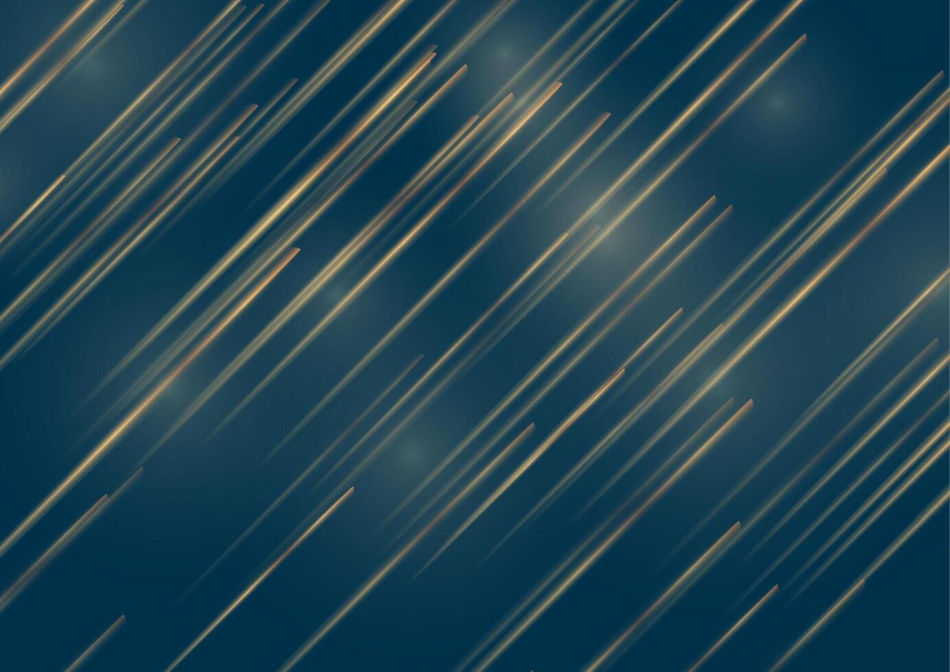Smooth golden rays abstract tech background vector