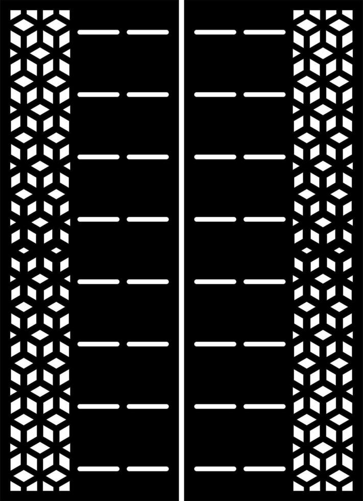 Geometric design with cube patterns vector