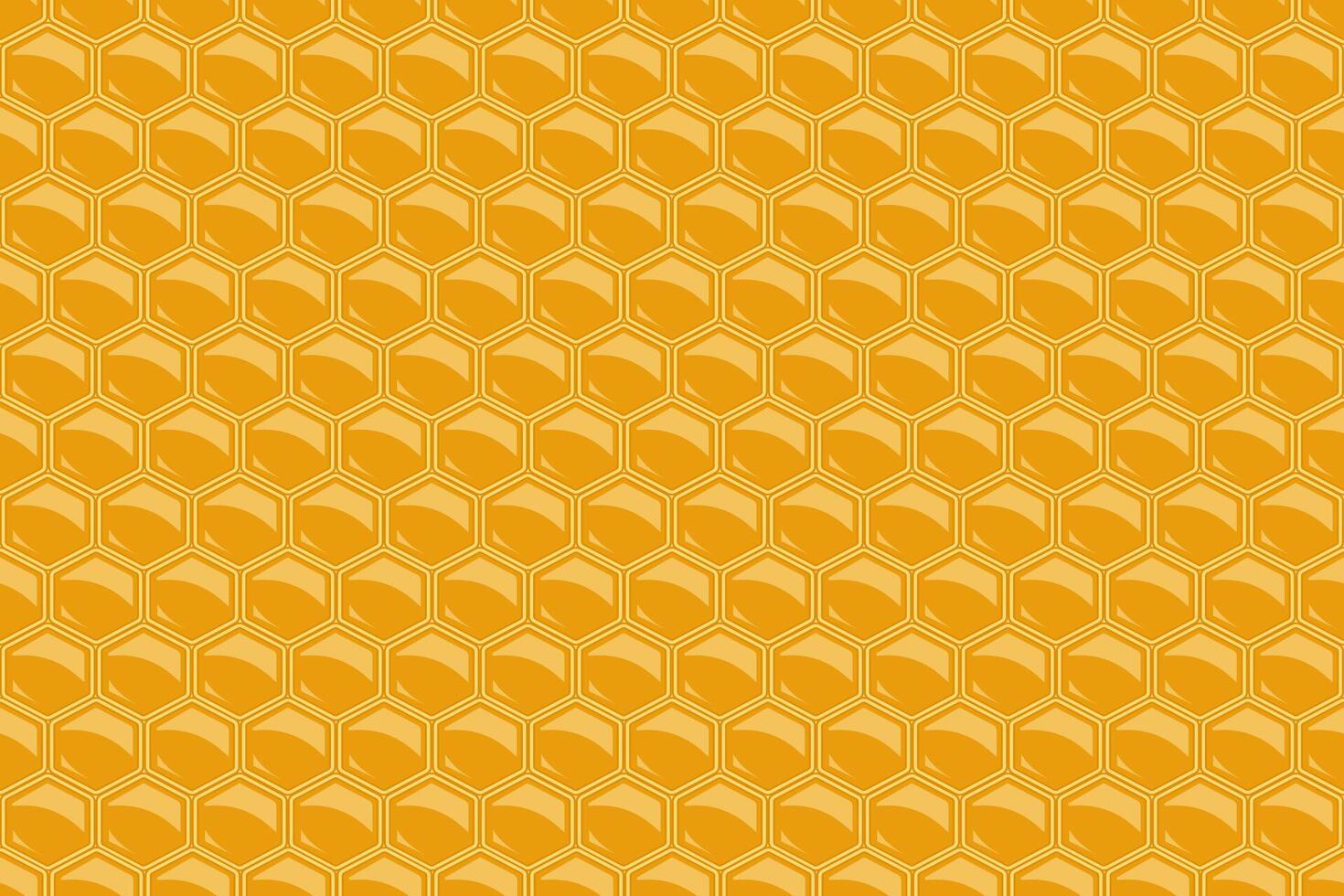 Seamless Pattern Honeycomb Background with hexagon grid cells vector