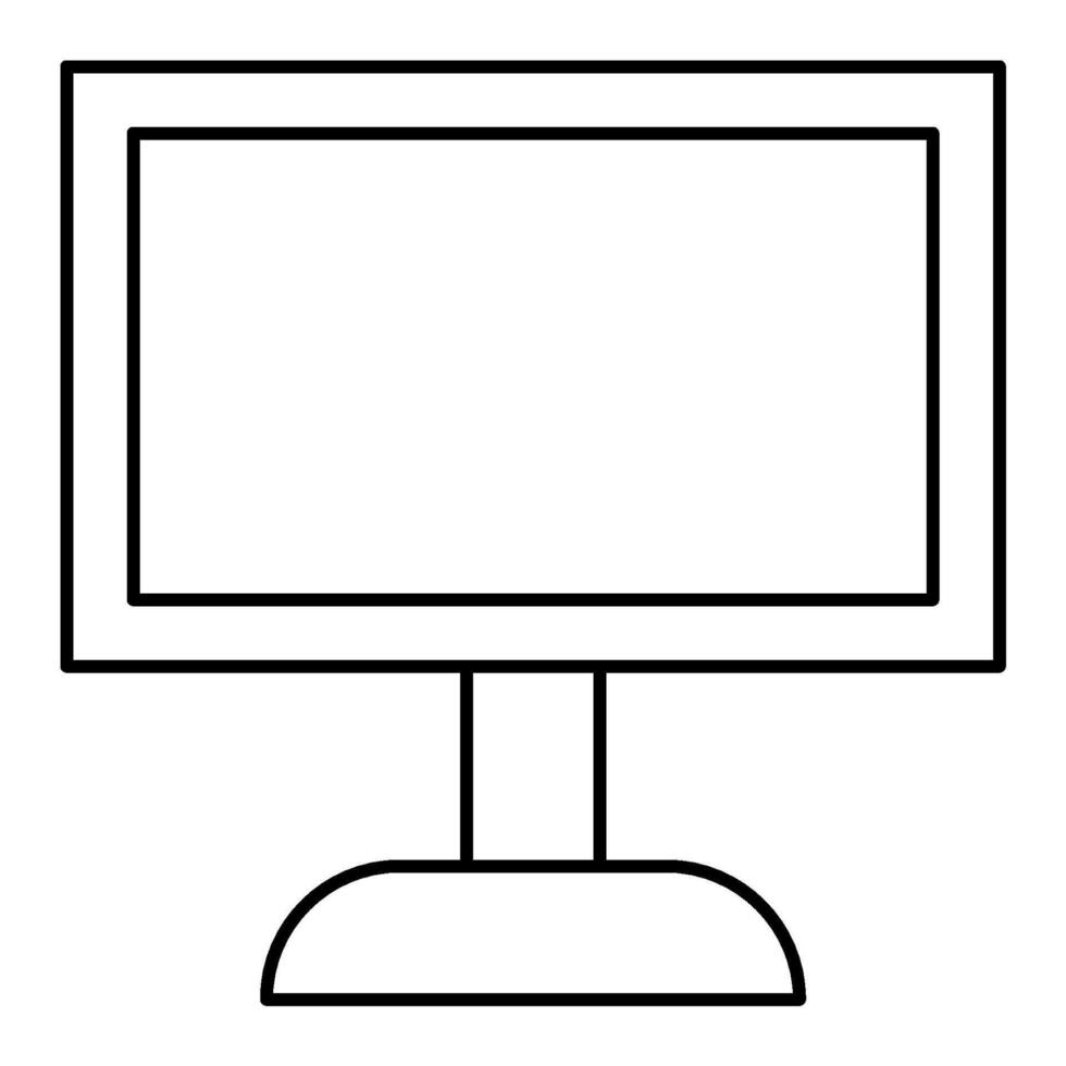 Screen Outline icon vector