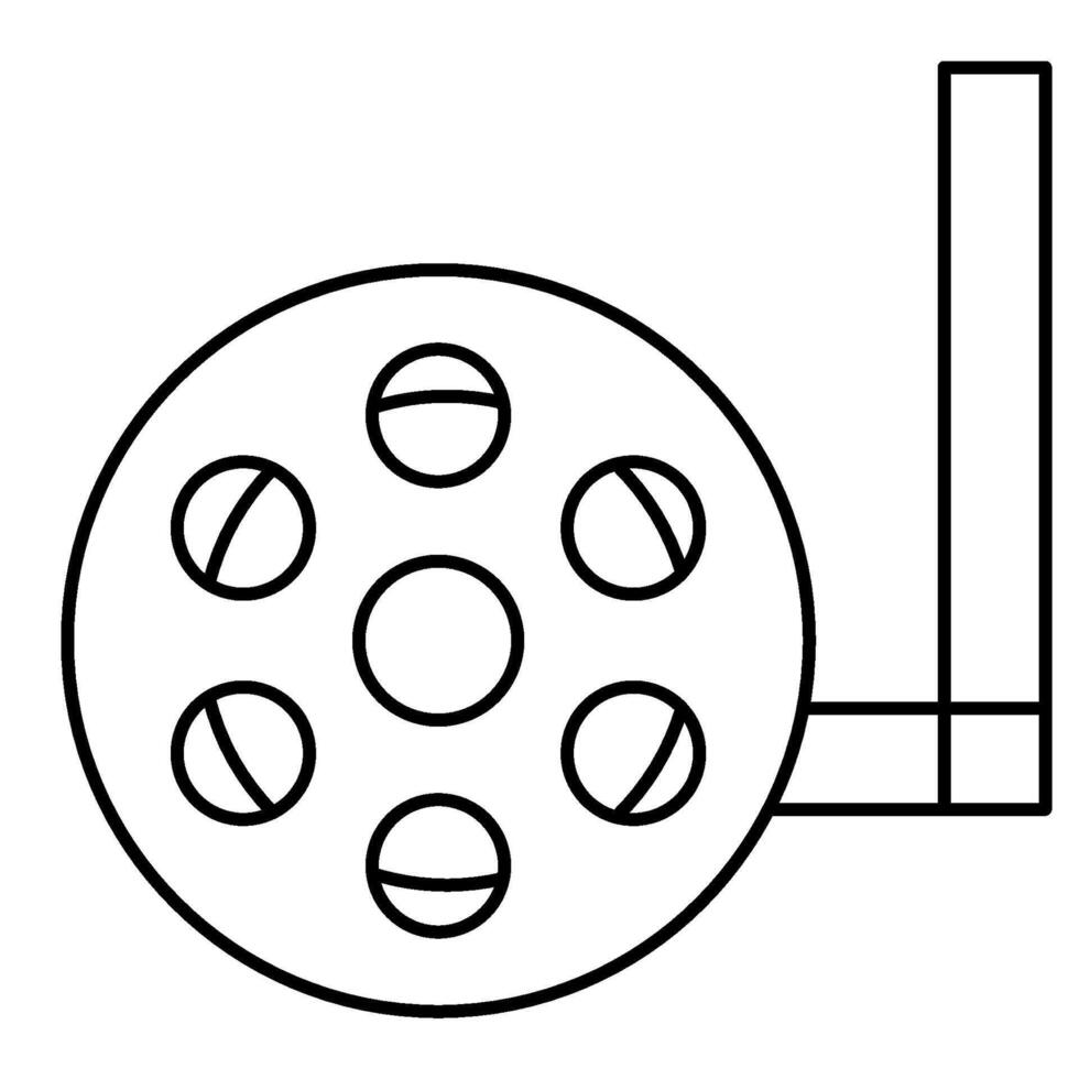 Film Outline icon vector