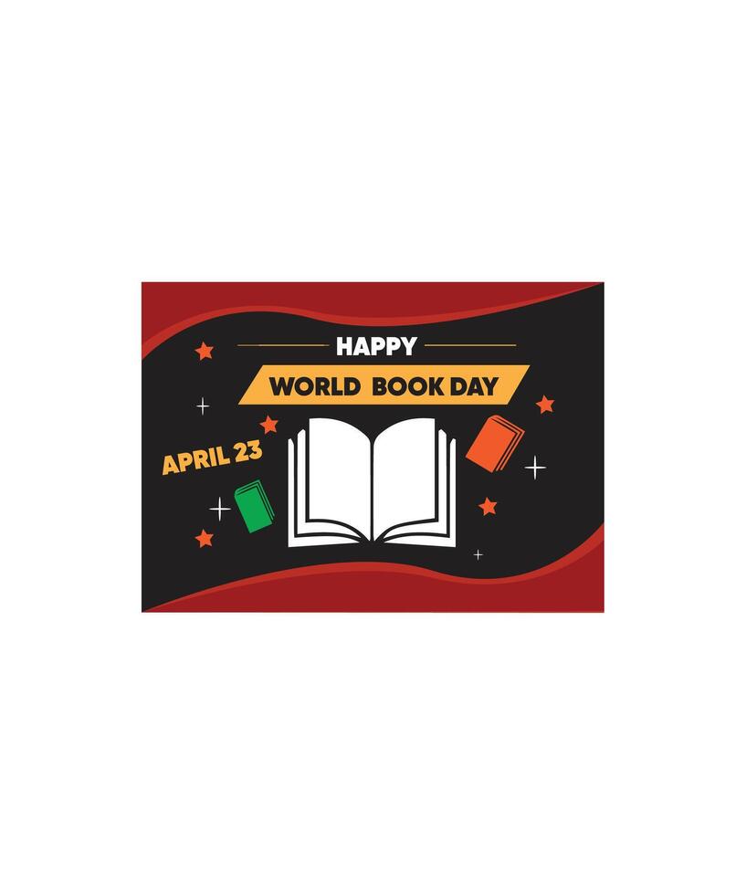 world book day post design vector