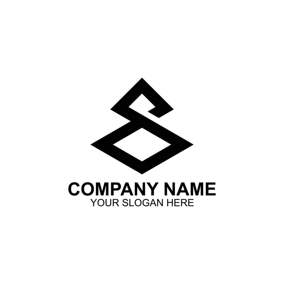 letter s logo design for company identity with creative illustration vector