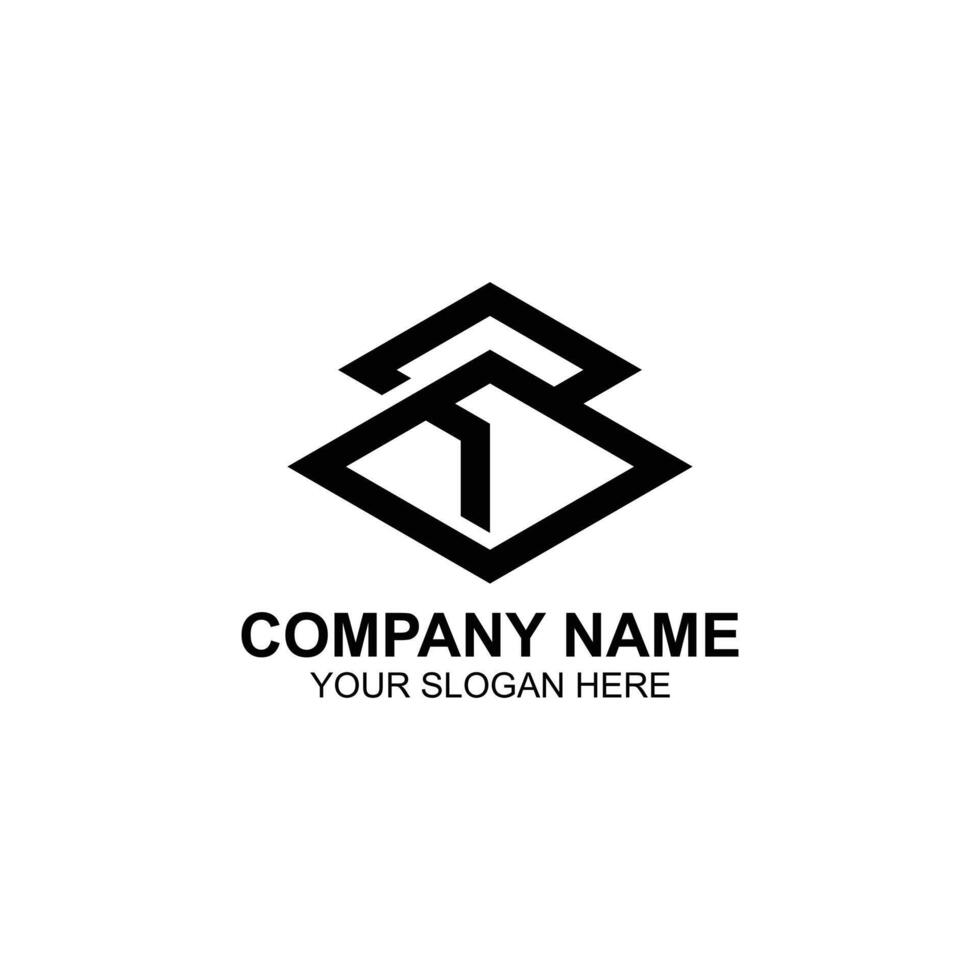 letter b logo design for company identity with creative illustration vector