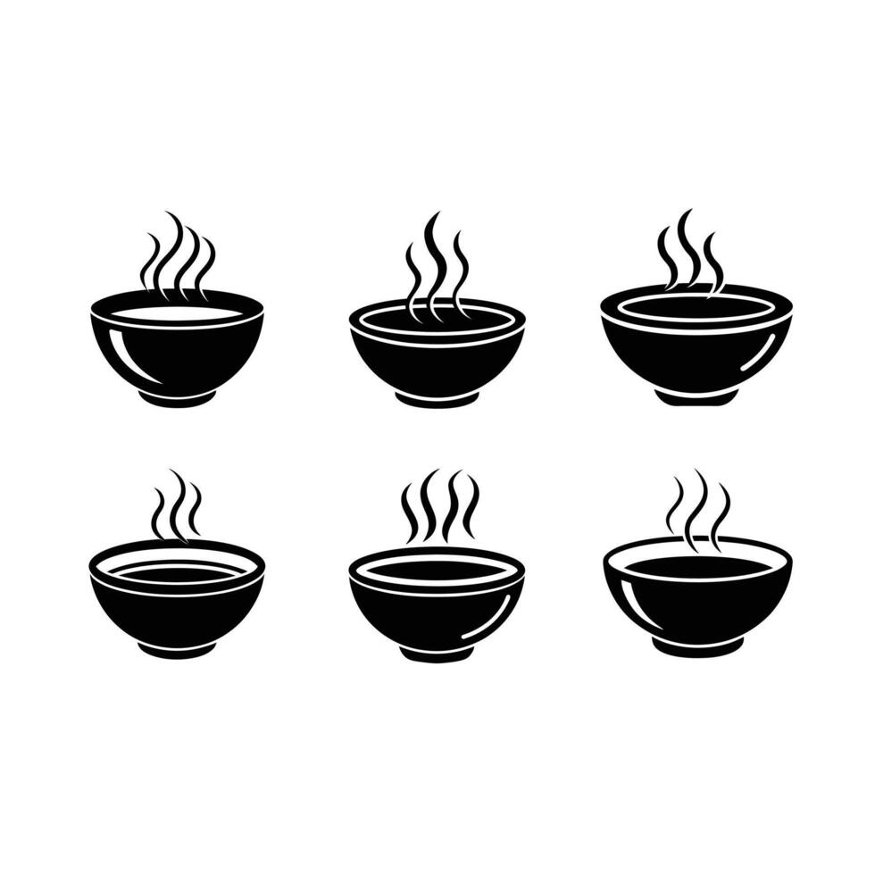 Soup Bowl Icon - Graphic Design File for Food, Restaurant, and Culinary Themes vector