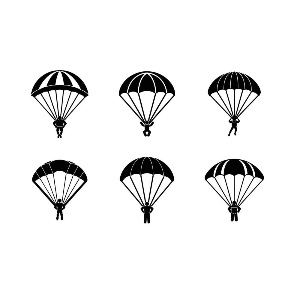 Parachuting or Paragliding Graphic Design Files - High-Quality Digital Designs for Creatives vector