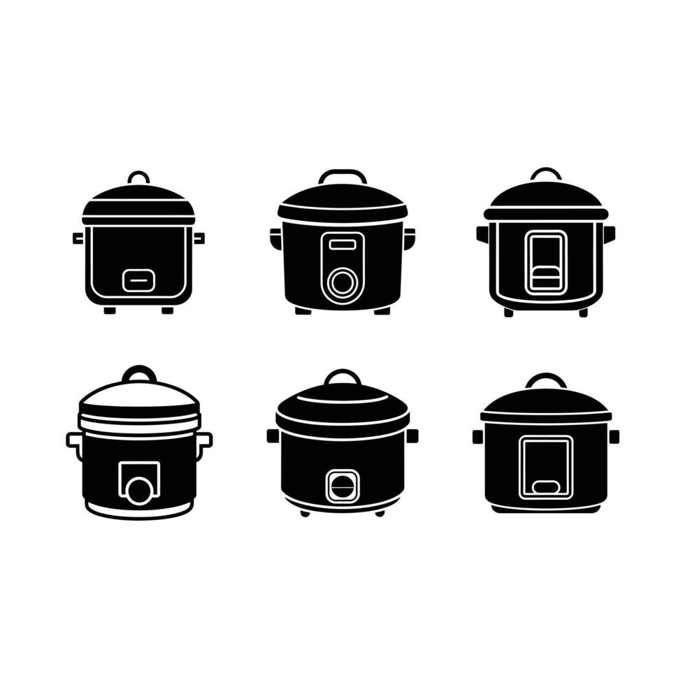 Clean and modern rice cooker icon , perfect for digital designs, branding, web, and print projects. Available in multiple formats vector