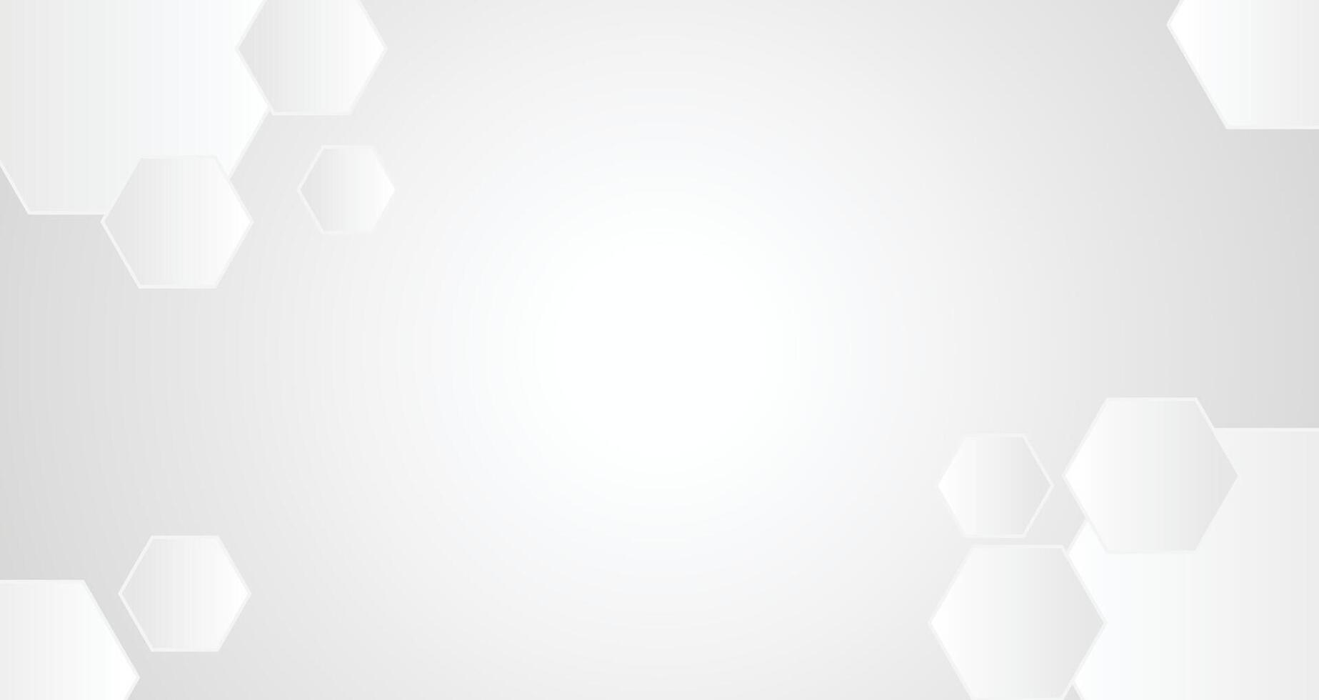 Abstract business hexagon white background design. vector