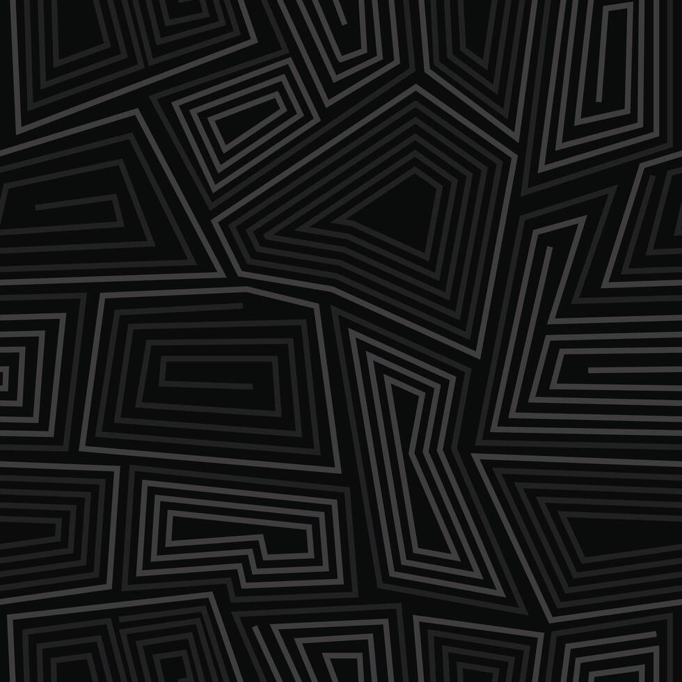 Abstract dark urban seamless pattern stylish geometric line mosaic endless texture vector
