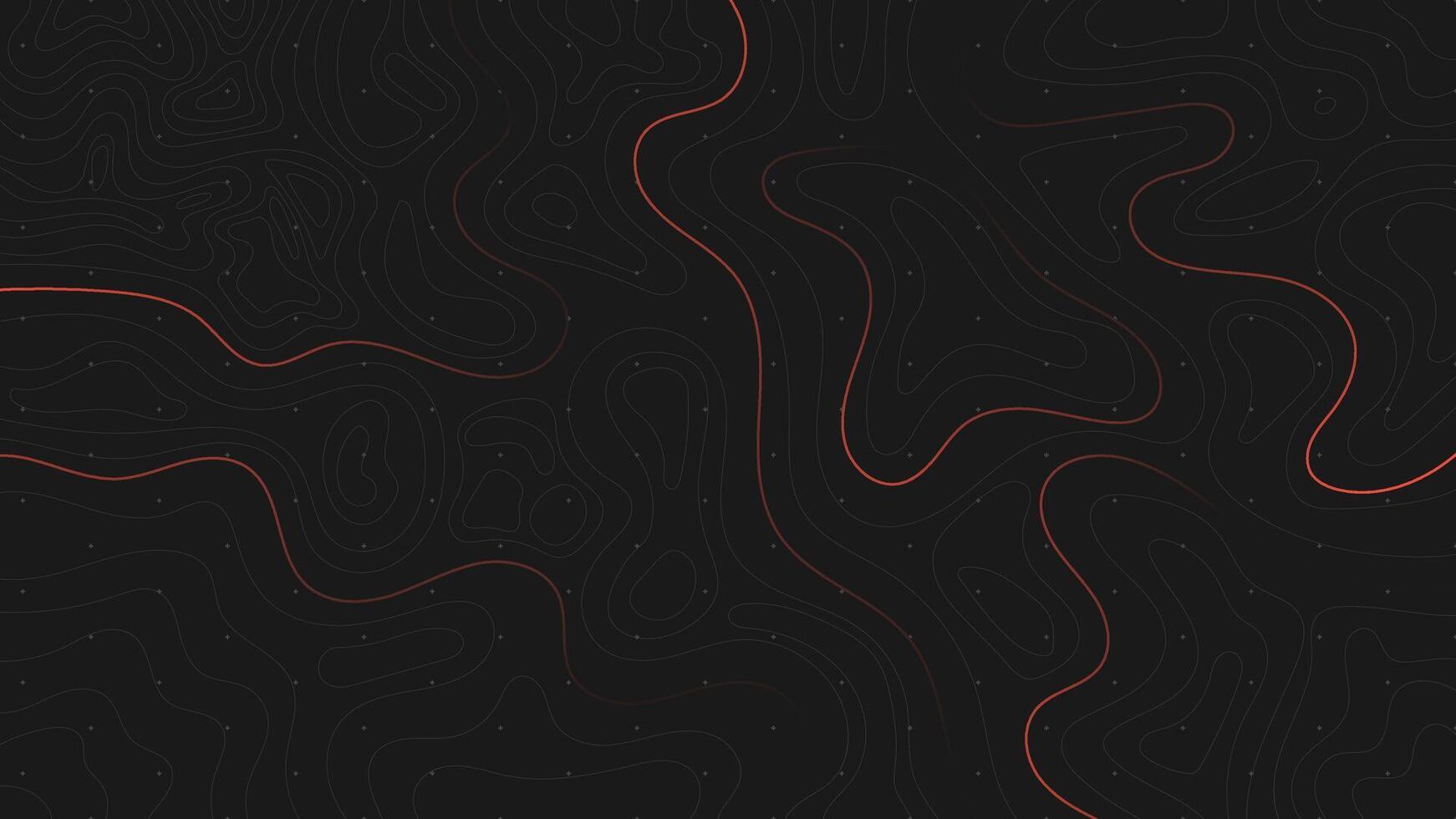 Linear abstract map style dark background vector
