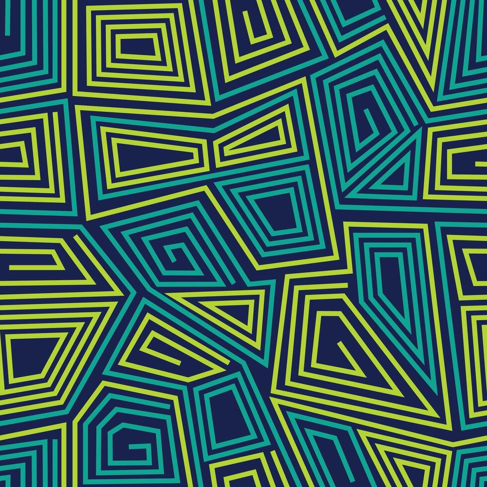 Abstract urban seamless pattern with sharp geometric line shapes vector