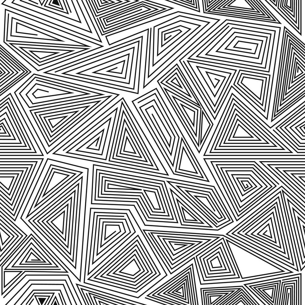 Mosaic thin line seamless pattern abstract endless texute vector