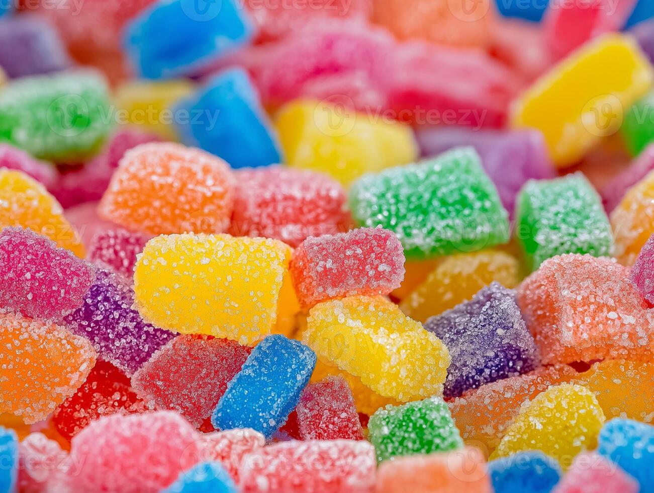 Colorful candy cubes photo