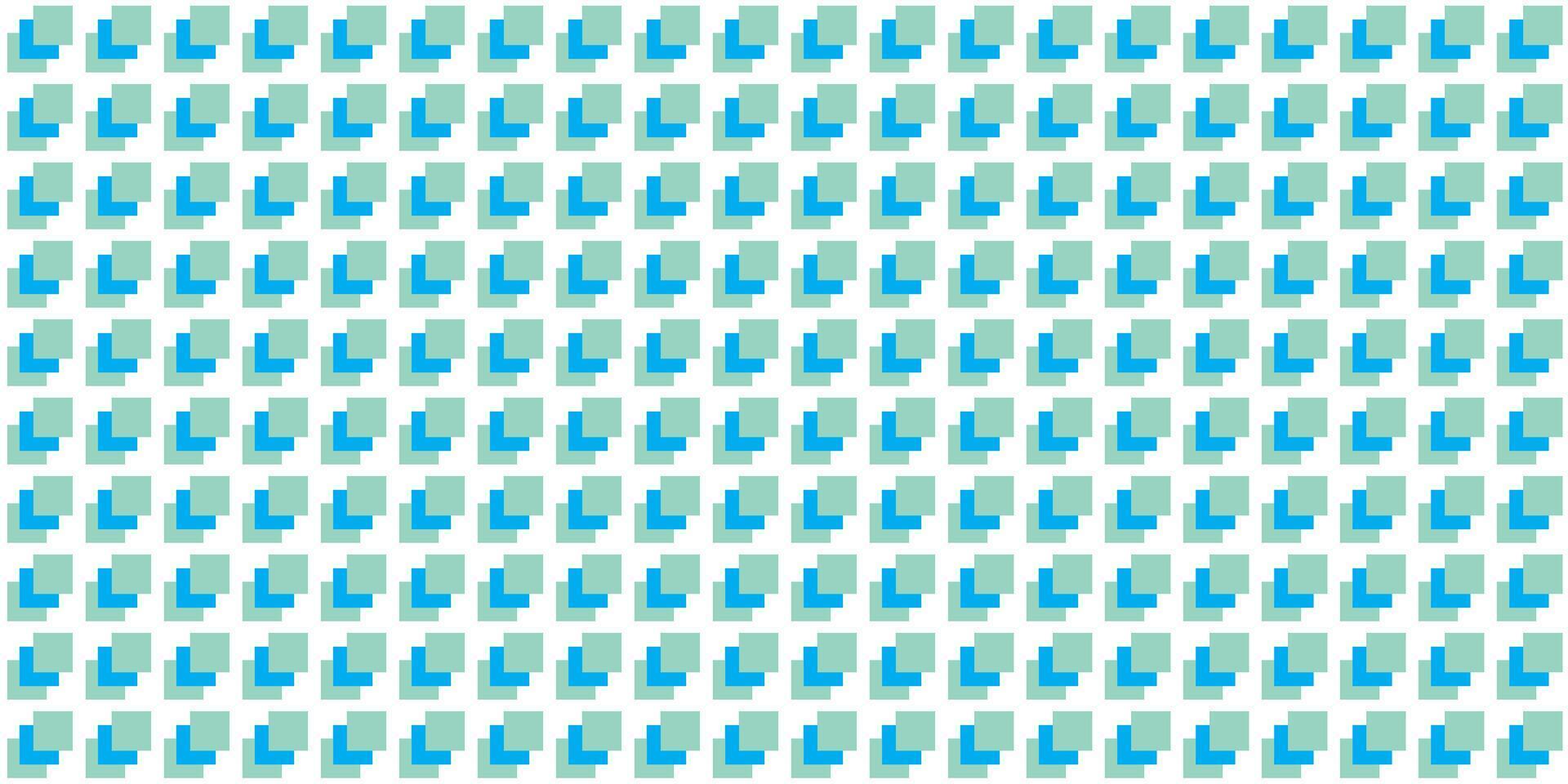 Abstract Geometric Pattern with Blue and Green Rectangle Shapes in Repetitive Layout vector
