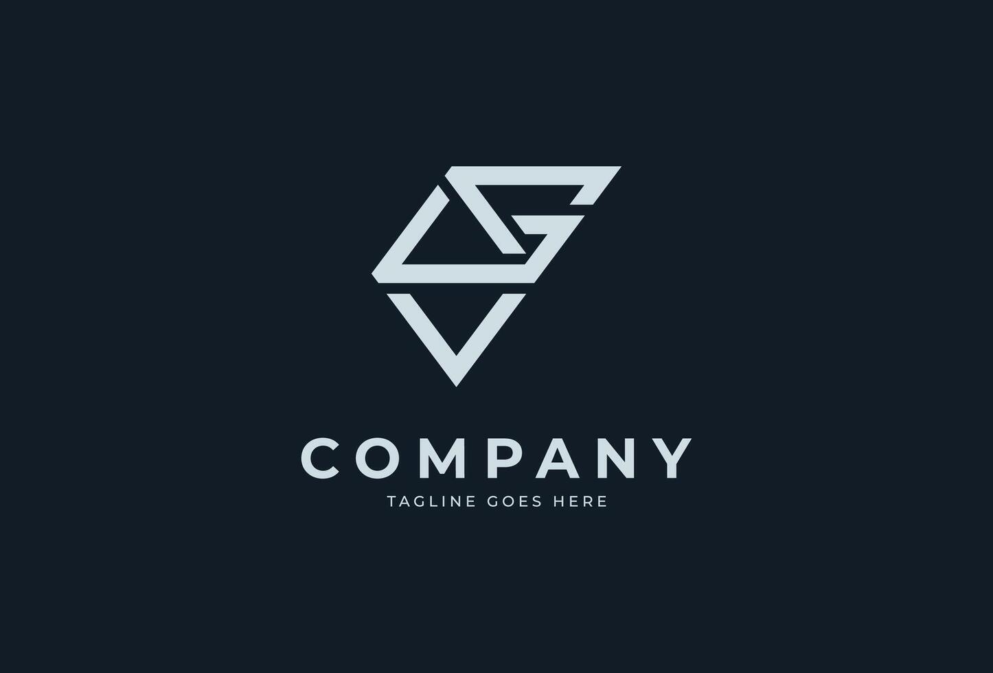 Initial SG Monogram Logo design vector