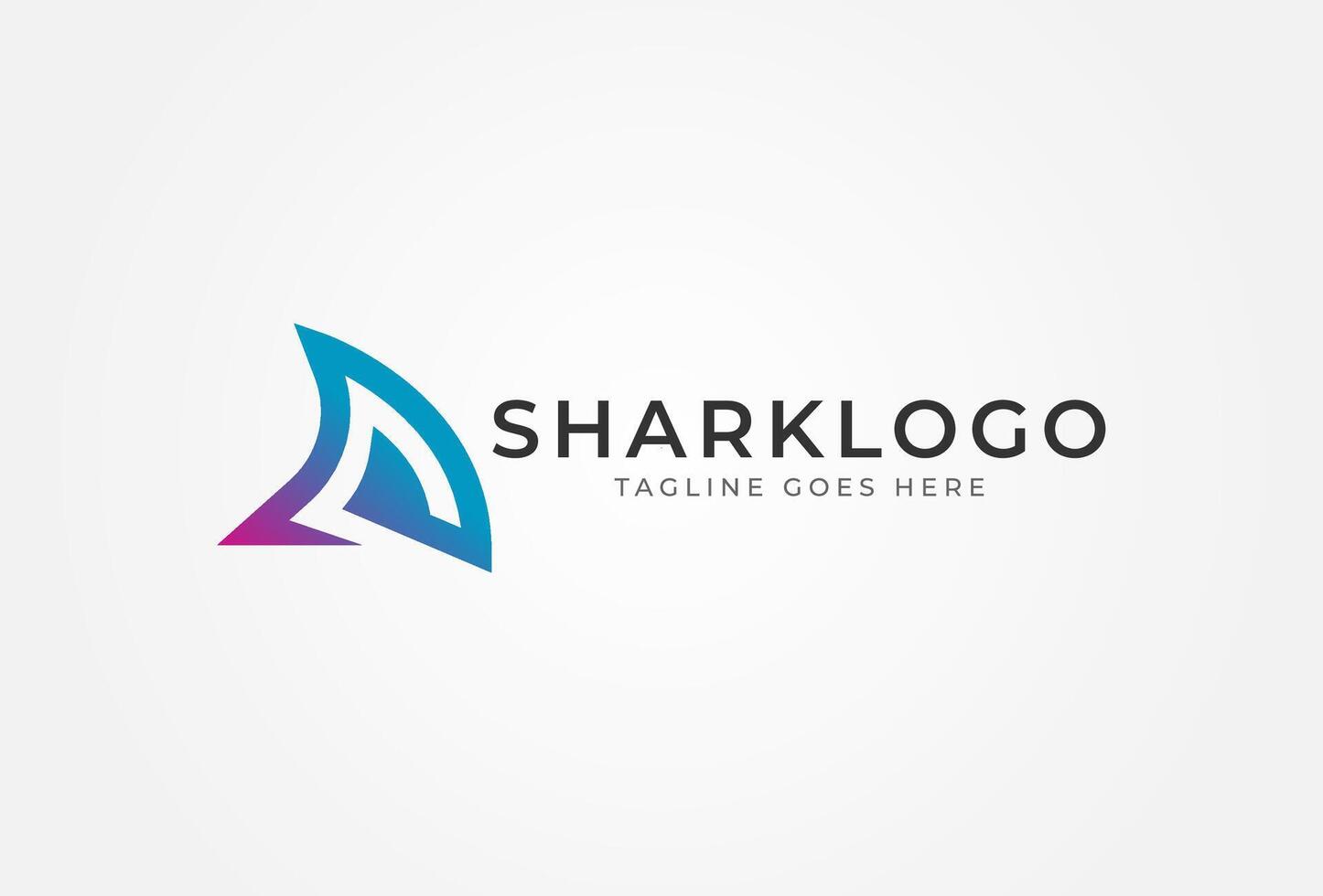 Shark Fin Logo Design vector