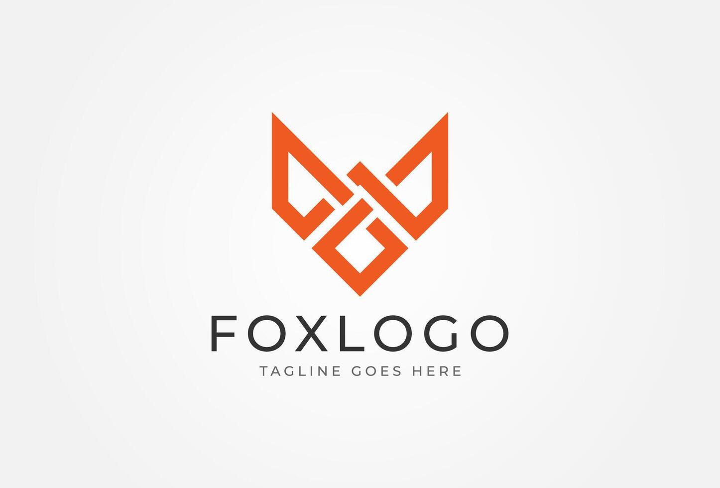 Letter W with Fox Head logo design vector
