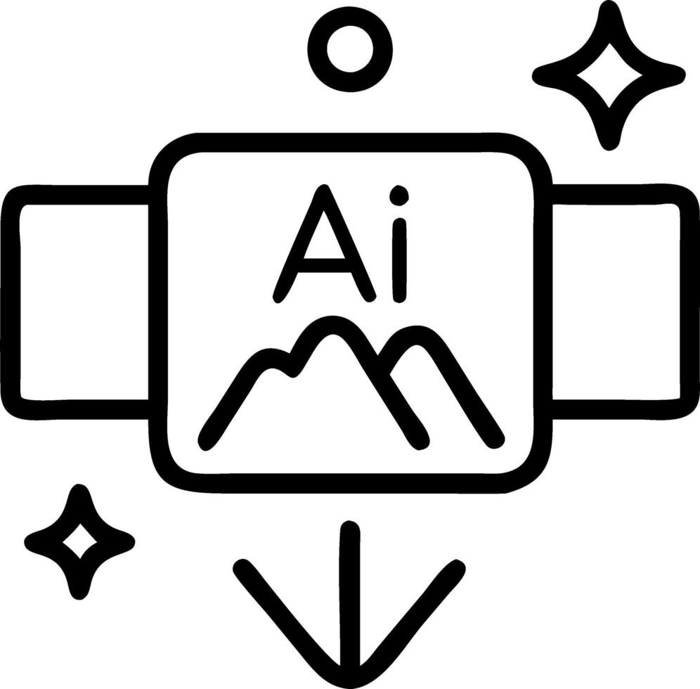 Team using AI driven content creation tools with bokeh digital art copy space flat vector